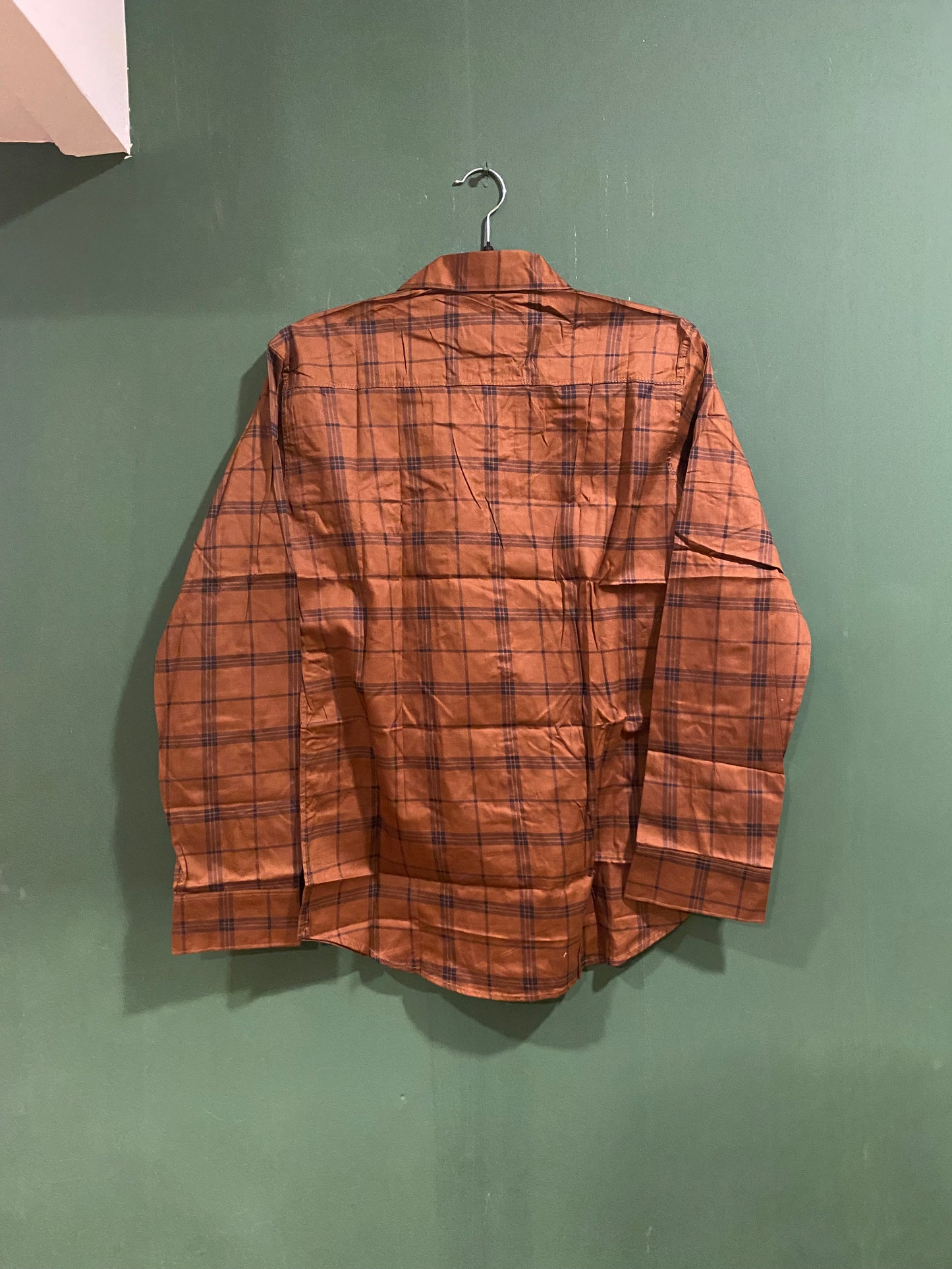 Brown Checked Casual Shirt