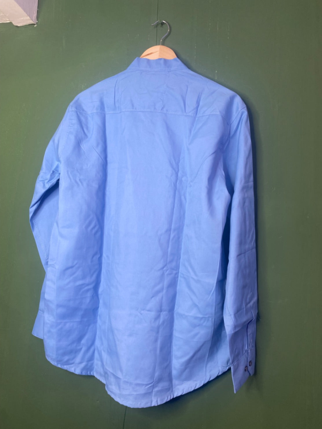 Sky blue mandarin shirt