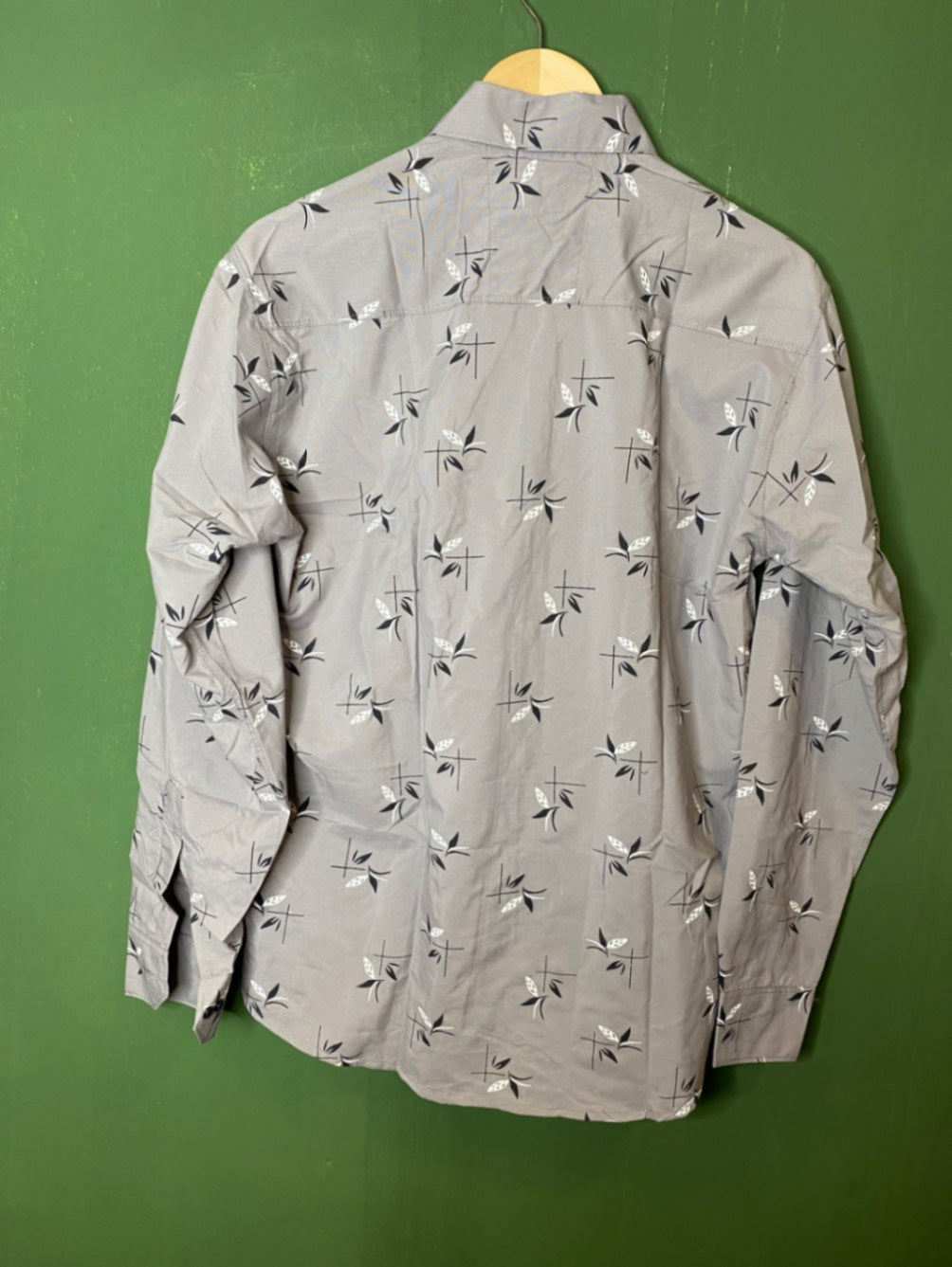 Grey printed casual shirt