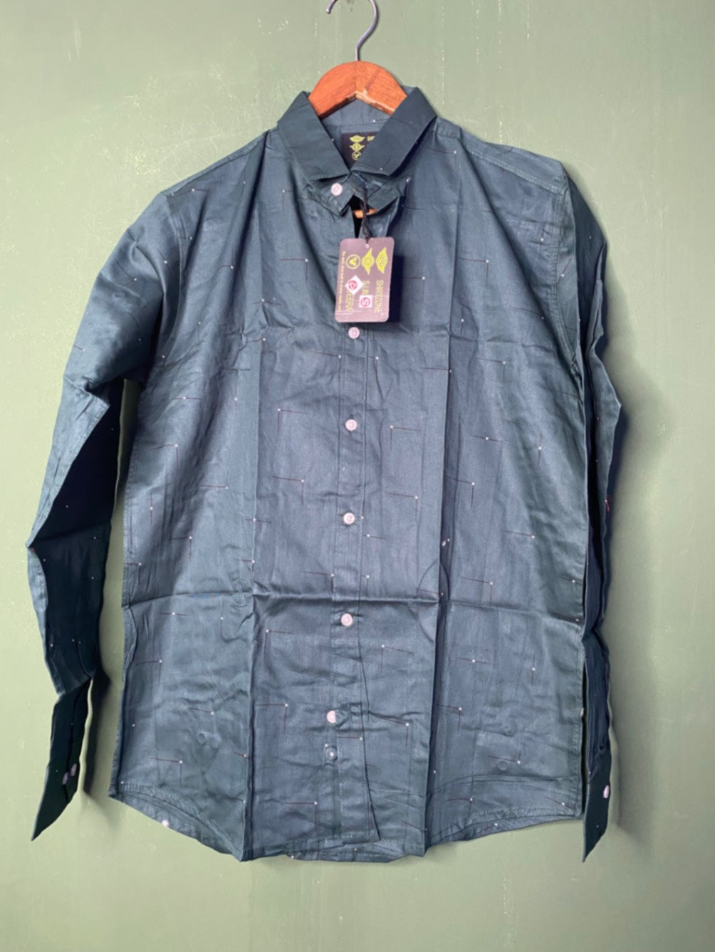 Dark Grey Printed Shirt