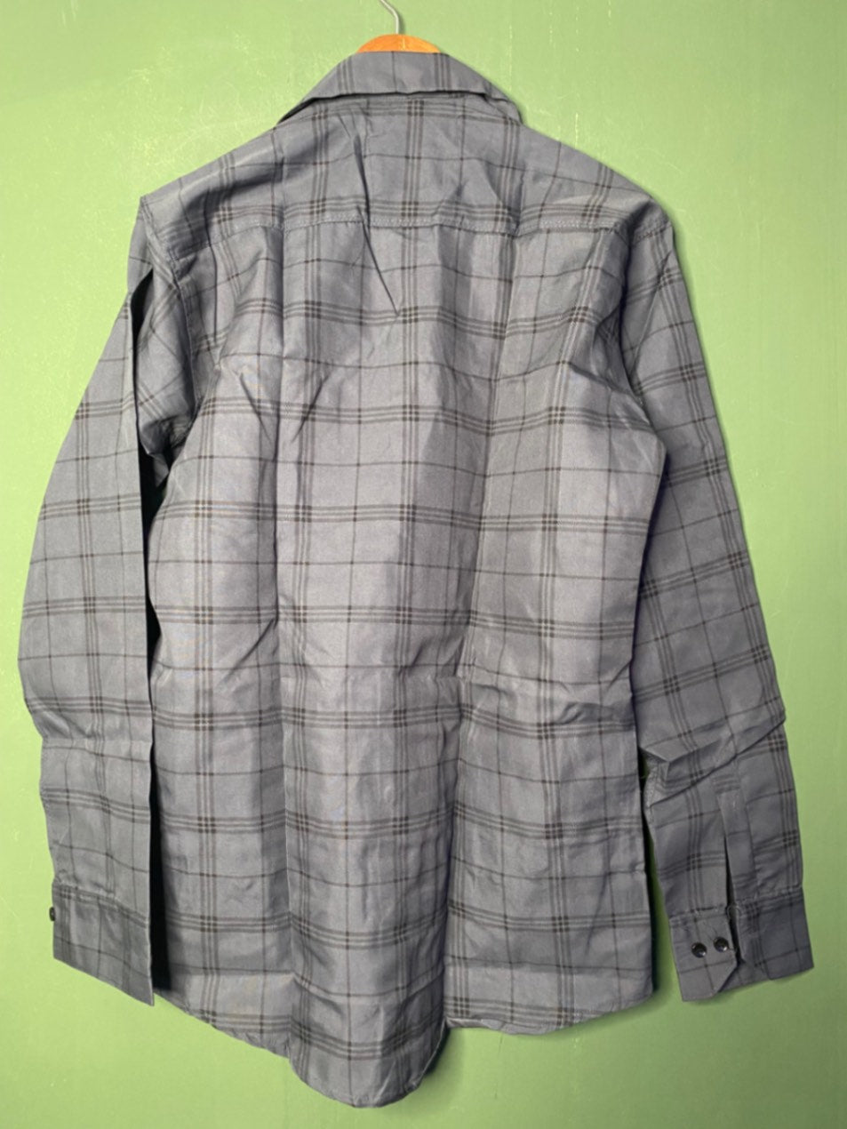 Grey checked casual shirt