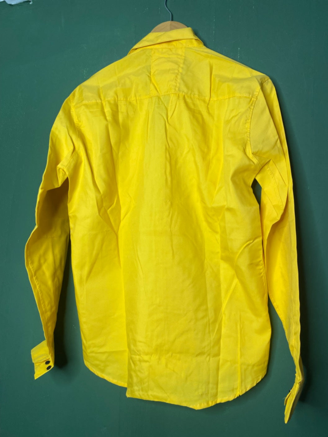 Bright yellow casual shirt