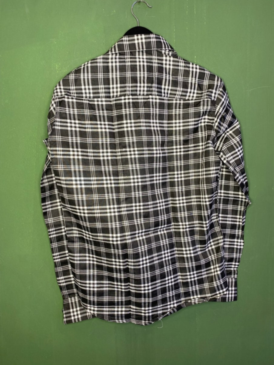 Black Checked Casual Shirt