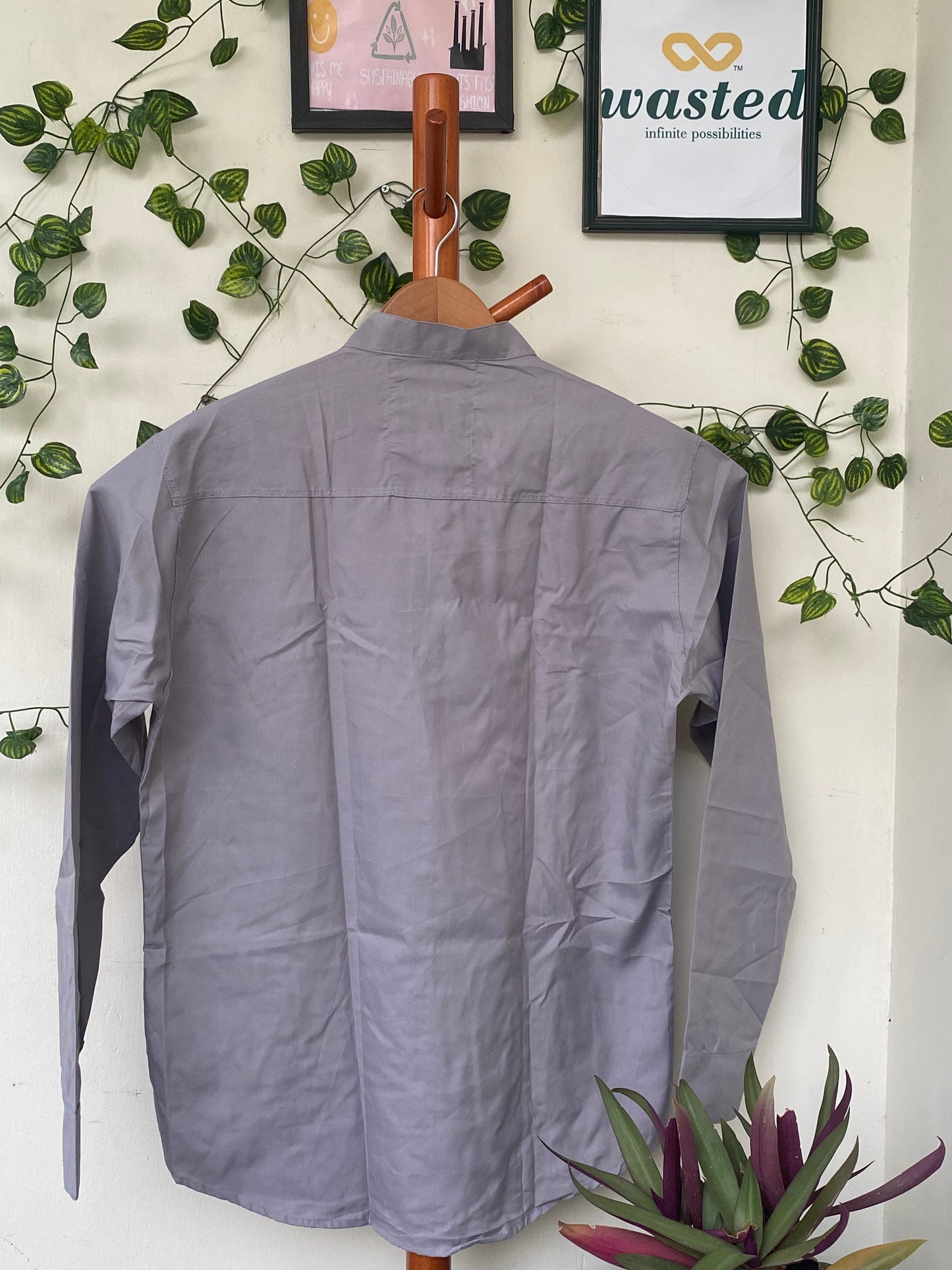 Shirt Zone Grey Formal Shirt