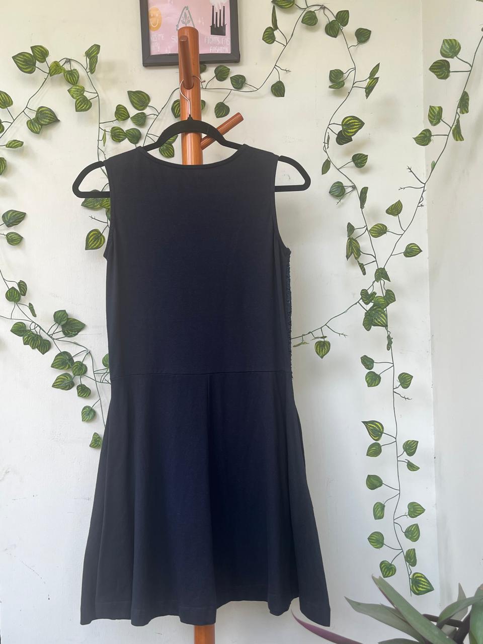 Mrs Taken Navy Lace Fit-and-Flare Dress