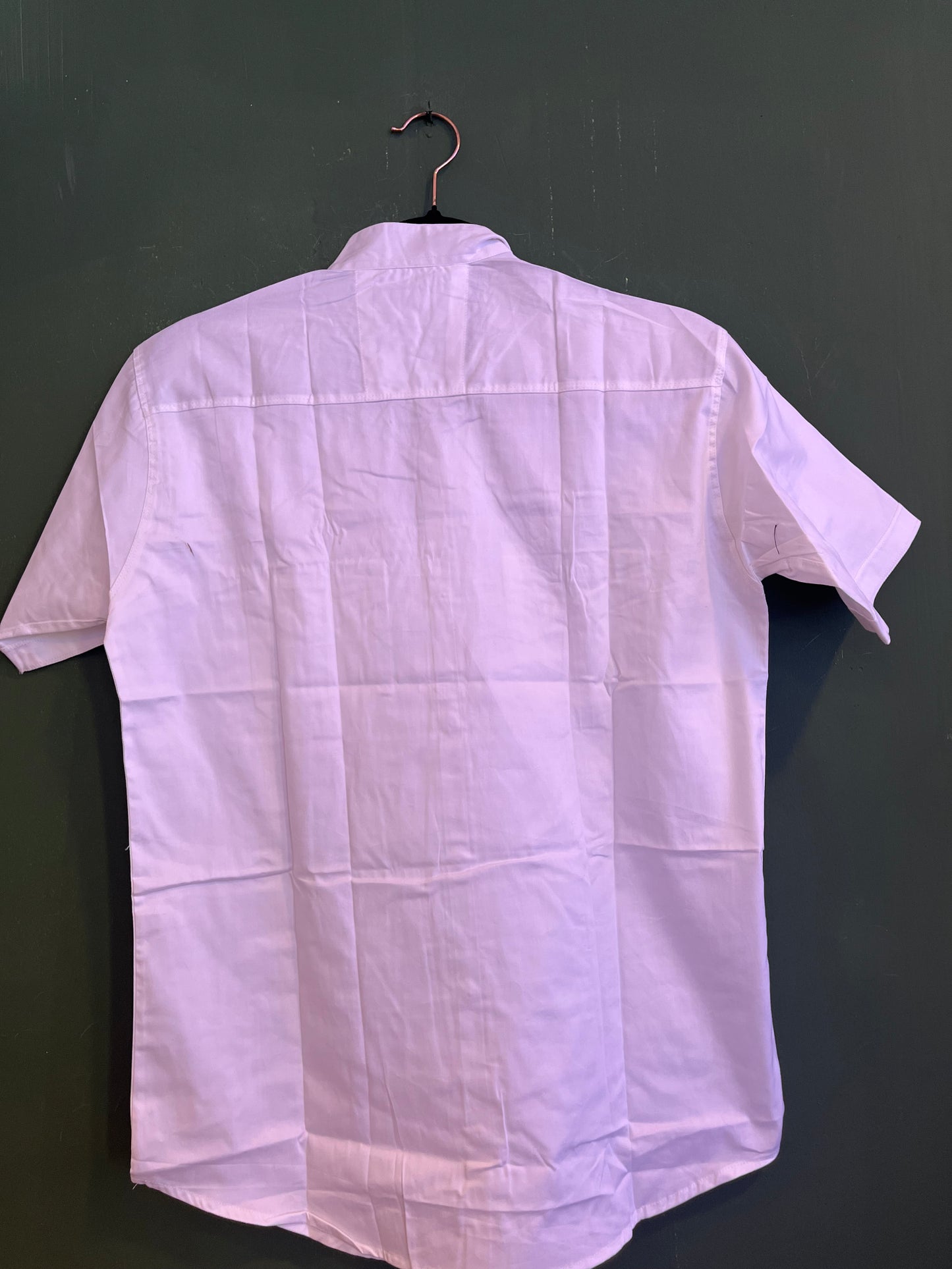 White Short Sleeve Casual Shirt