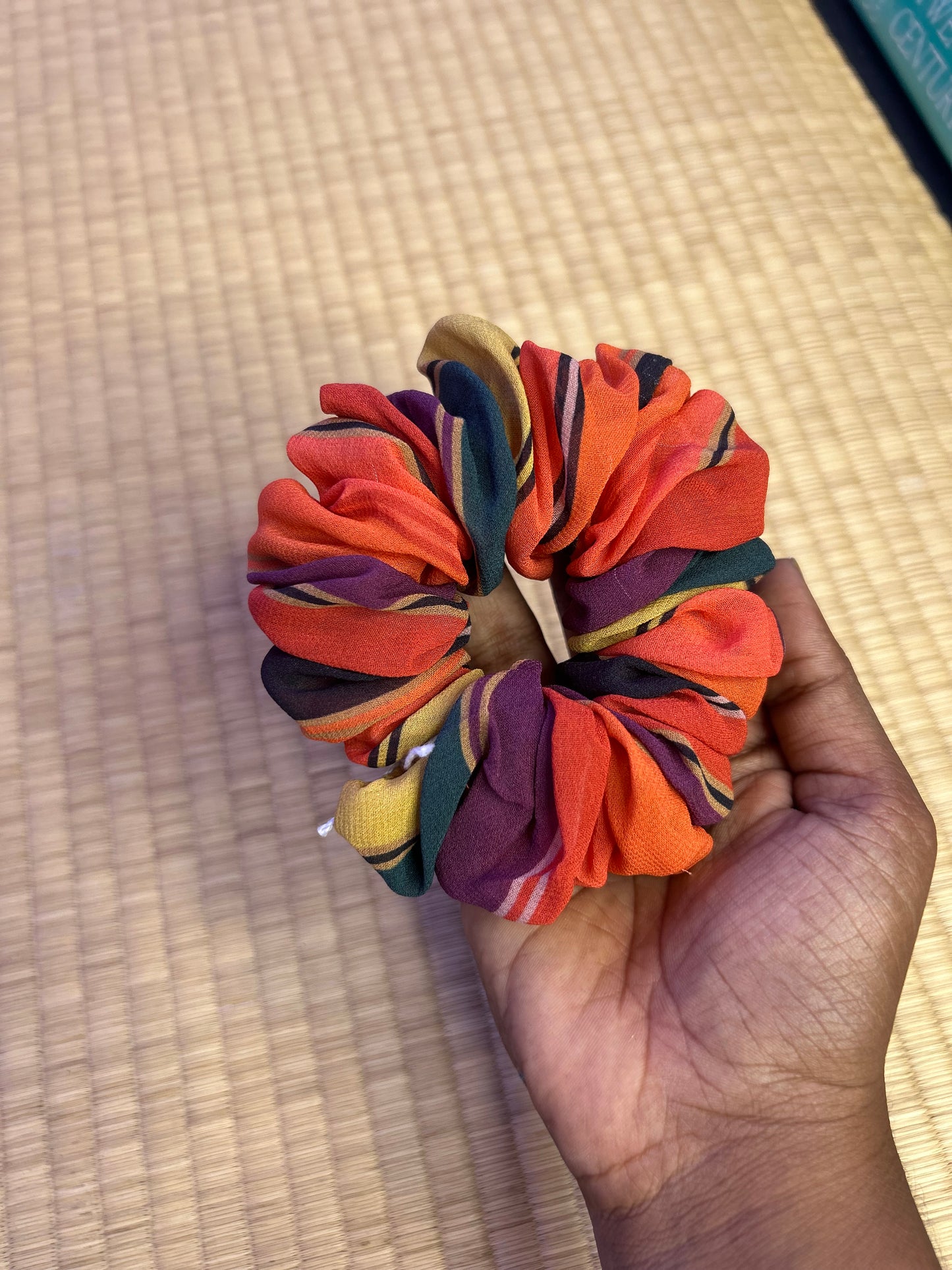 Scrunchie - multi coloured fabric