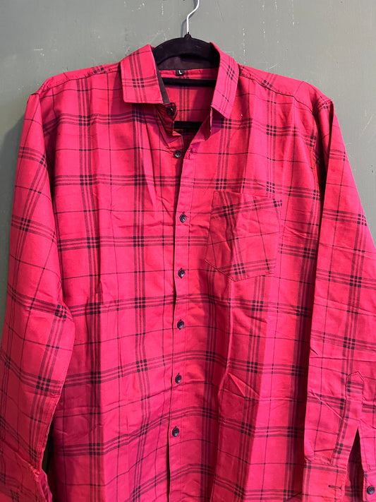 Red Check Casual Shirt
