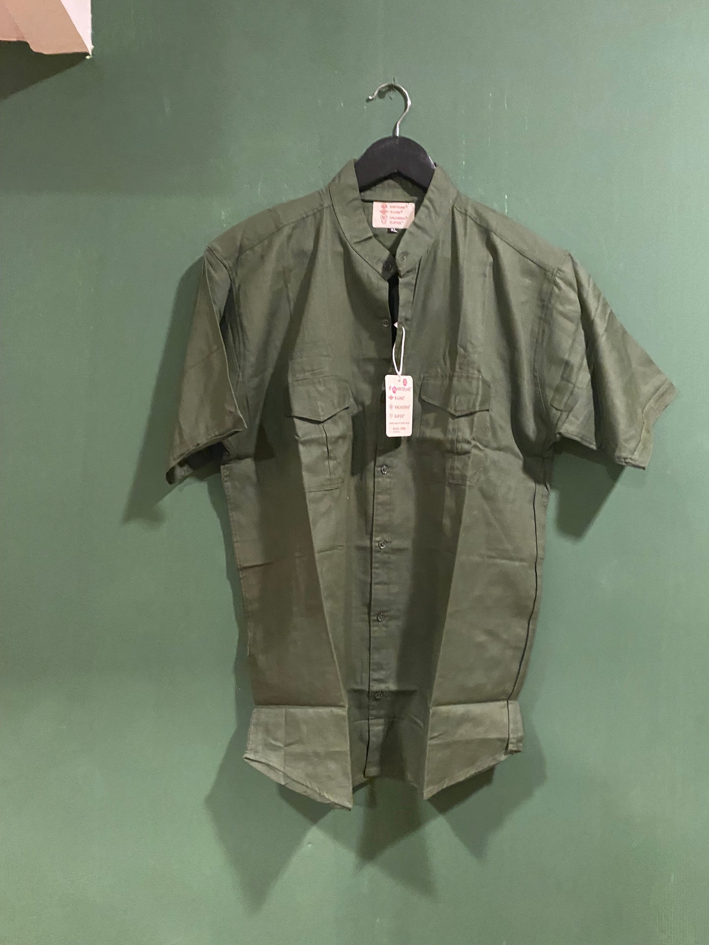 Olive Green Short Sleeve Shirt