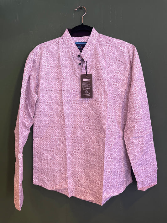Pink Geometric Print Shirt