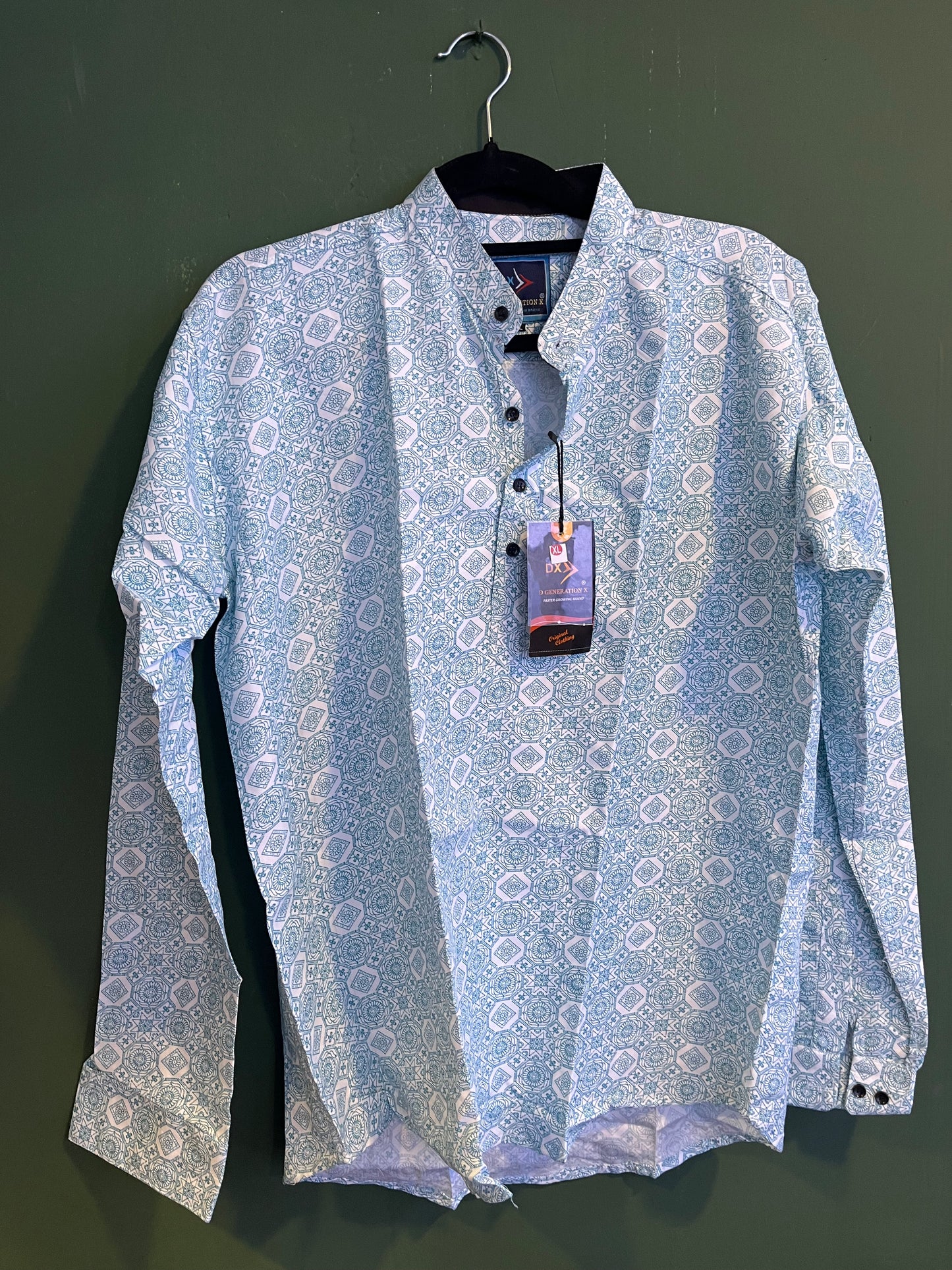 D Generation X Geometric Henley