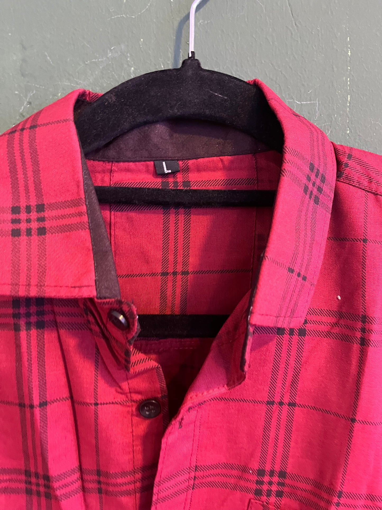 Red Check Casual Shirt