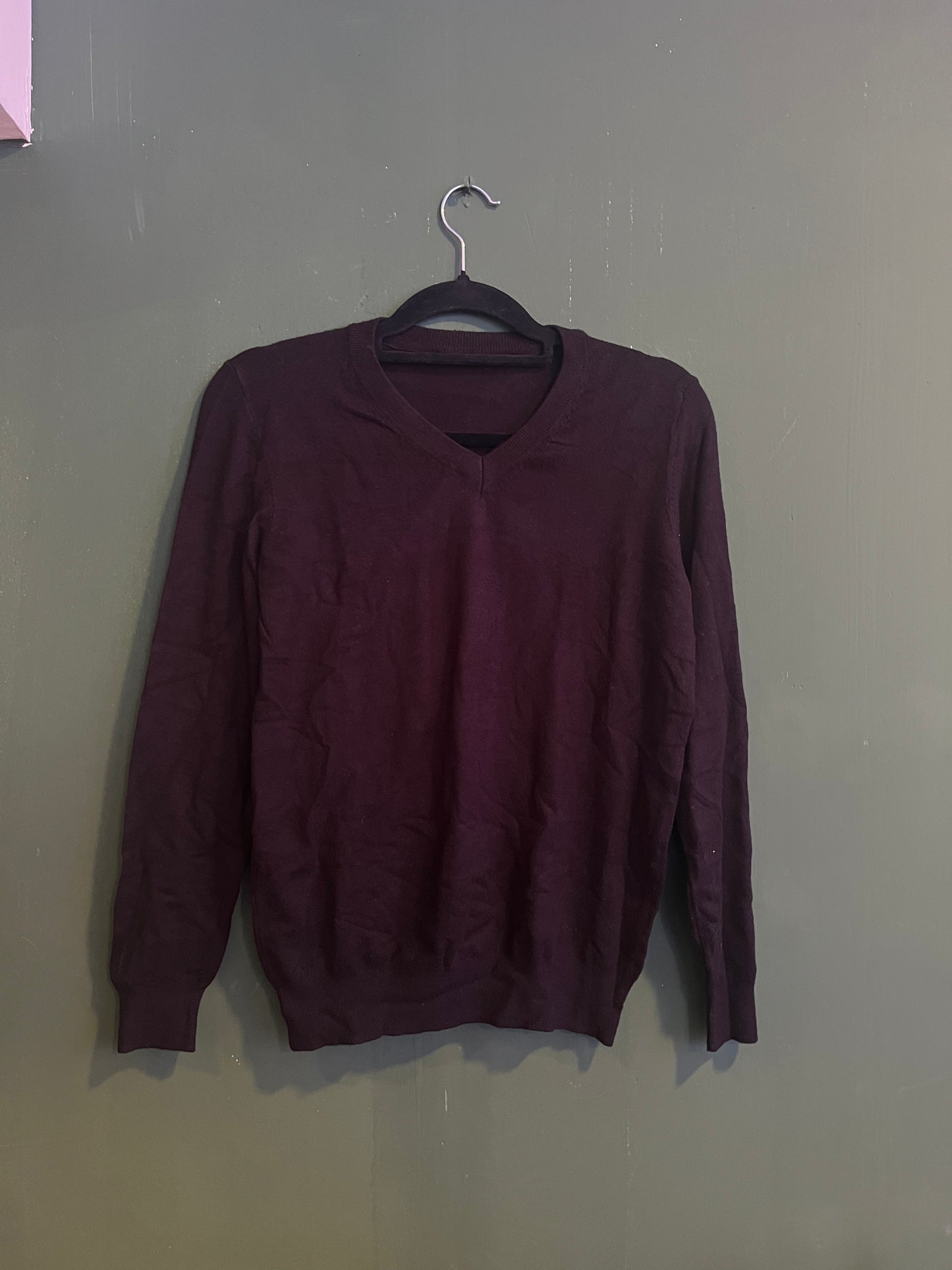 Black V-Neck Sweater