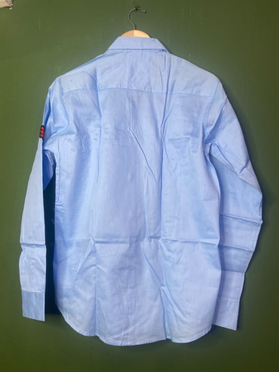 Sky blue patch shirt