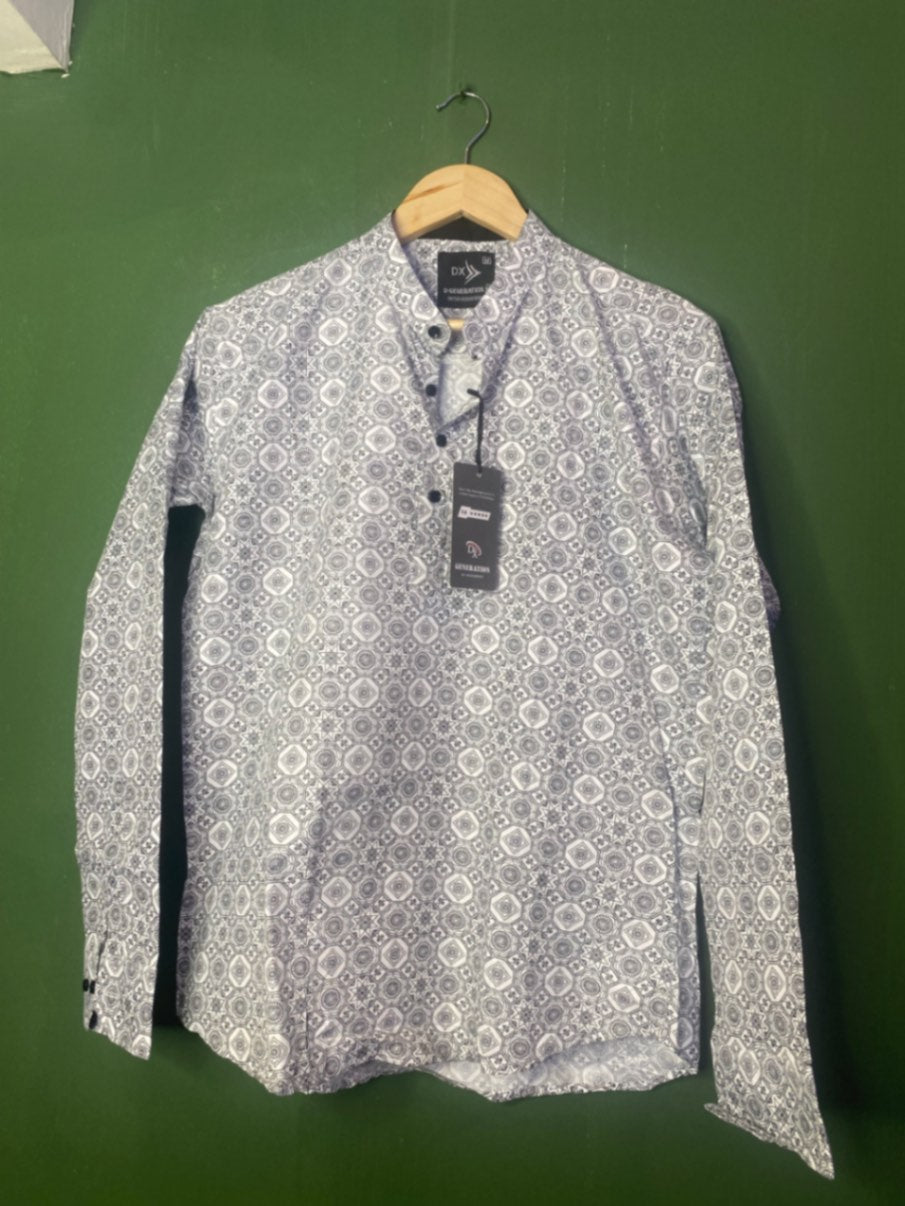 Black printed casual shirt