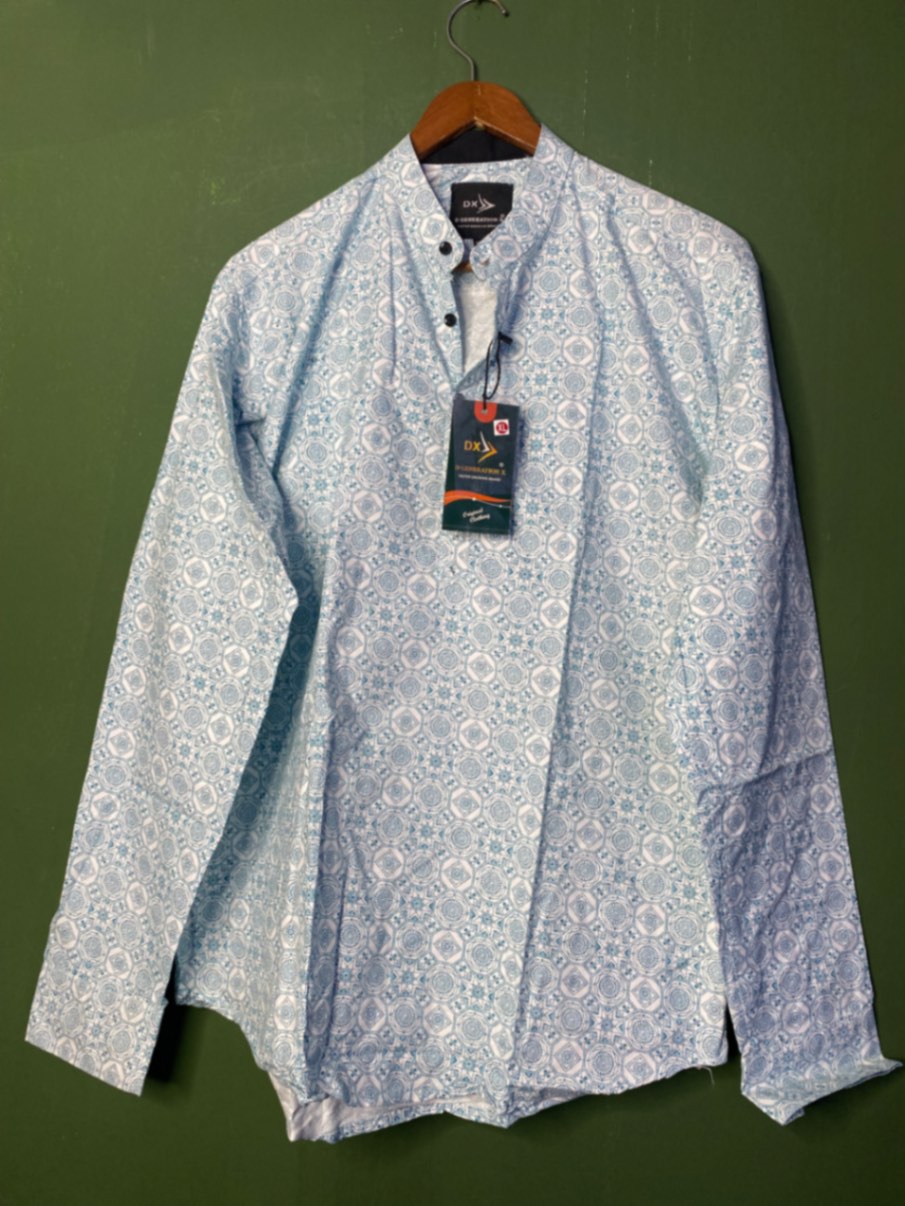 Light blue printed shirt