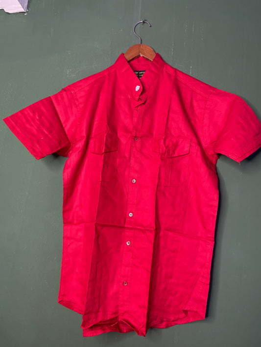 Bright Red Short Sleeve Shirt