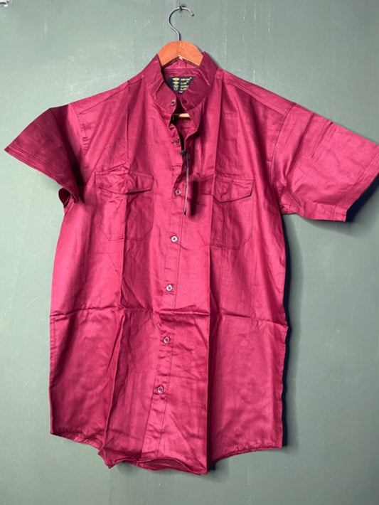 Maroon half sleeve shirt