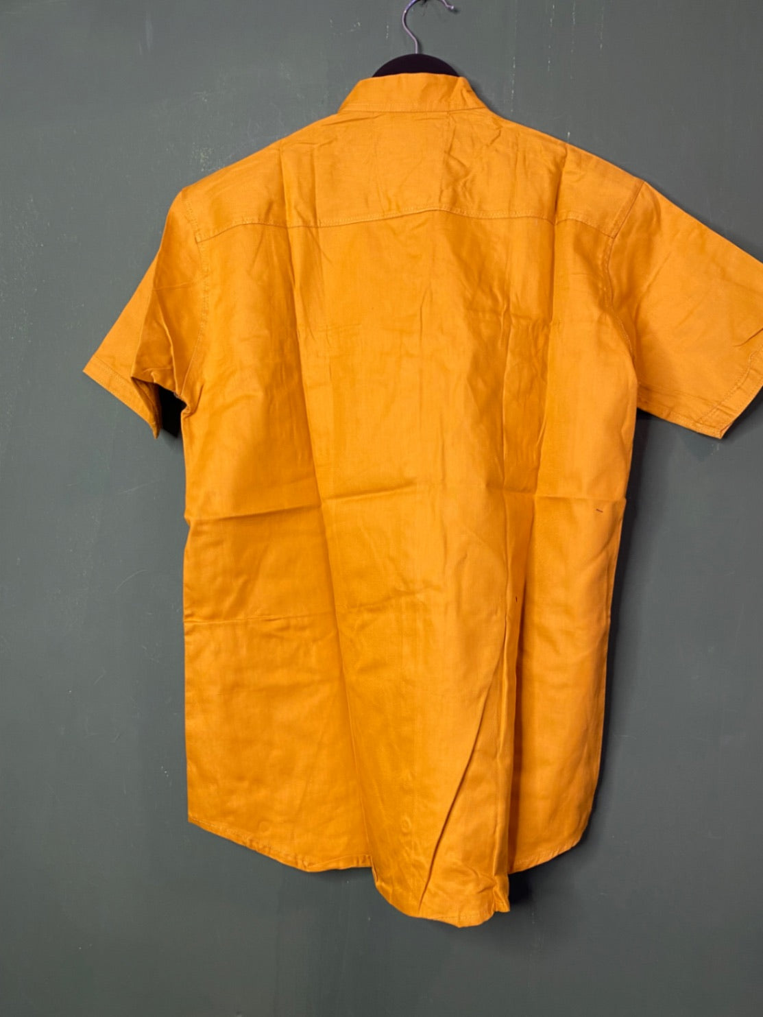 Mustard short sleeve shirt