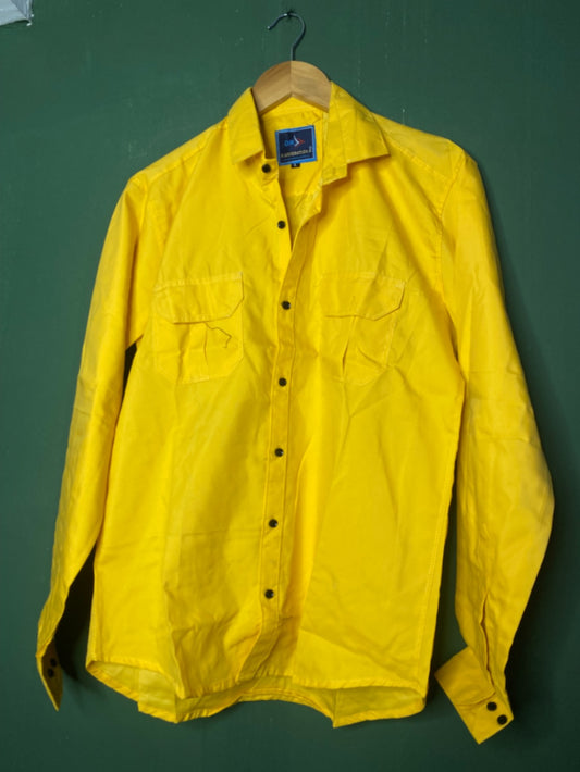 Bright yellow casual shirt