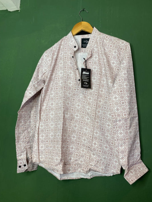 Pink Geometric Print Shirt