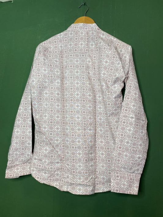 Pink Geometric Print Shirt