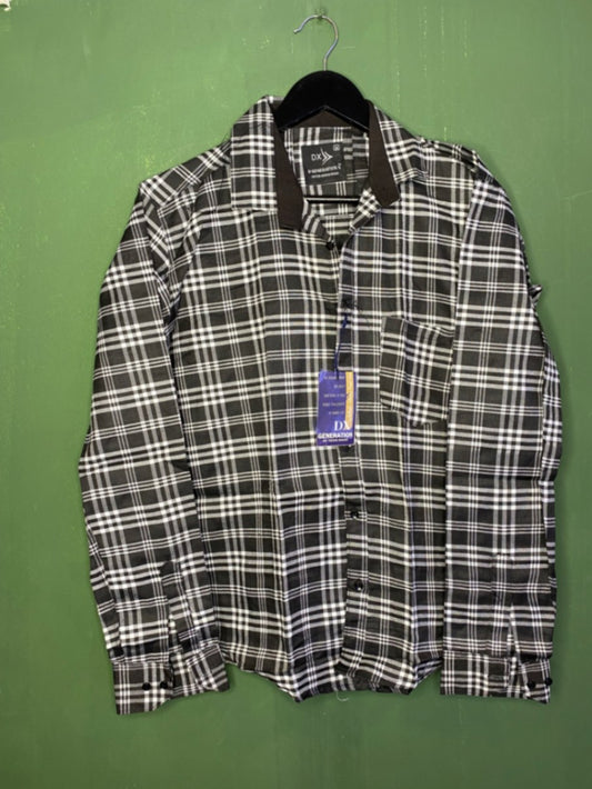Black Checked Casual Shirt
