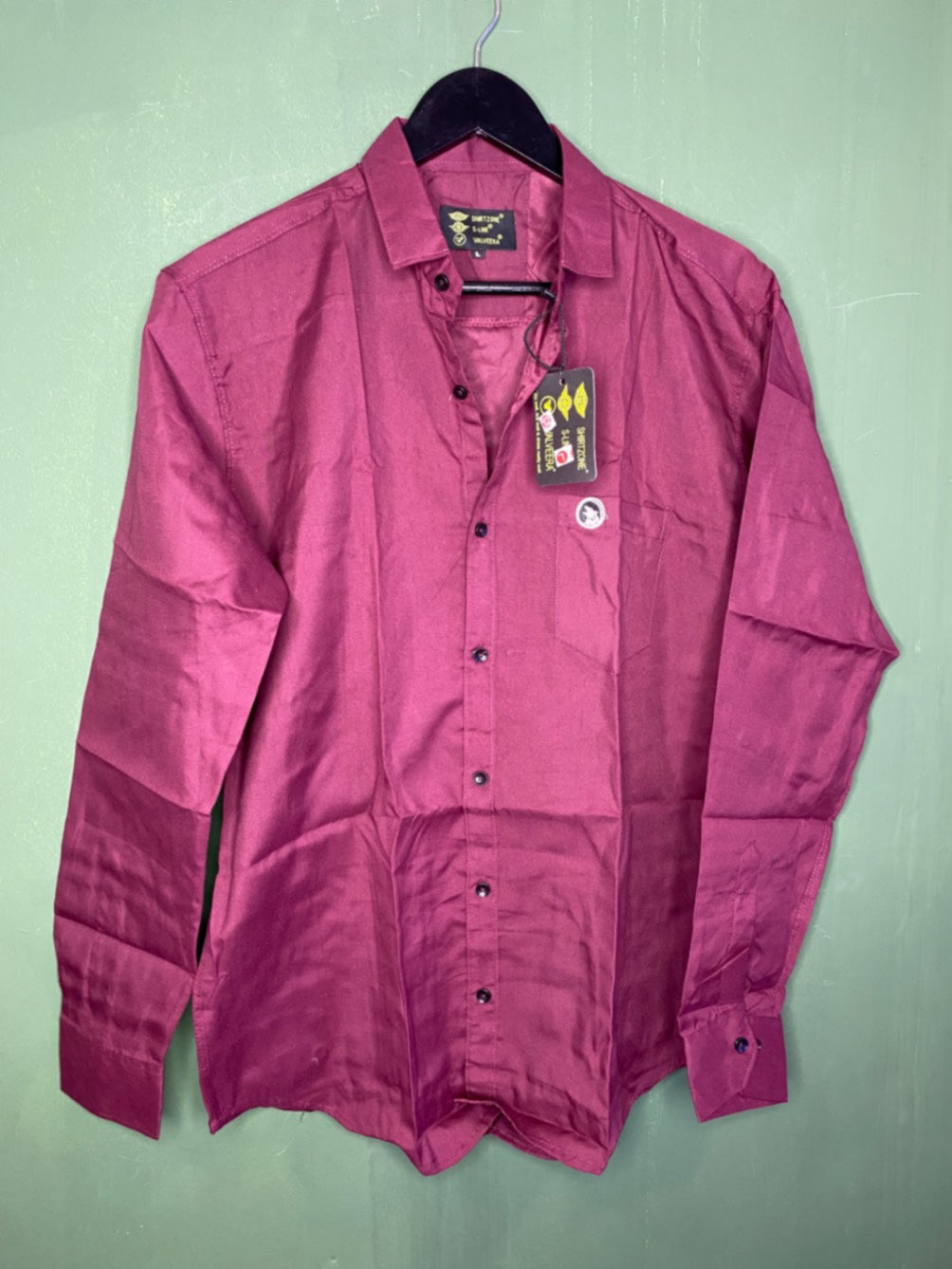Red Casual Slim Fit Shirt