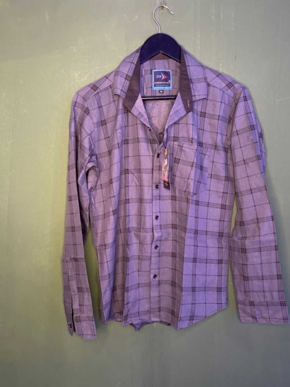 Grey Checked Full Sleeve shirt