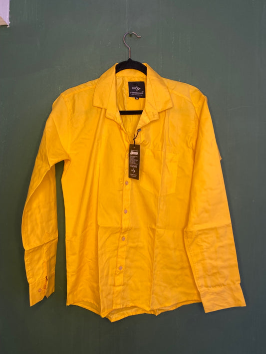 Yellow Causal Long Shirt