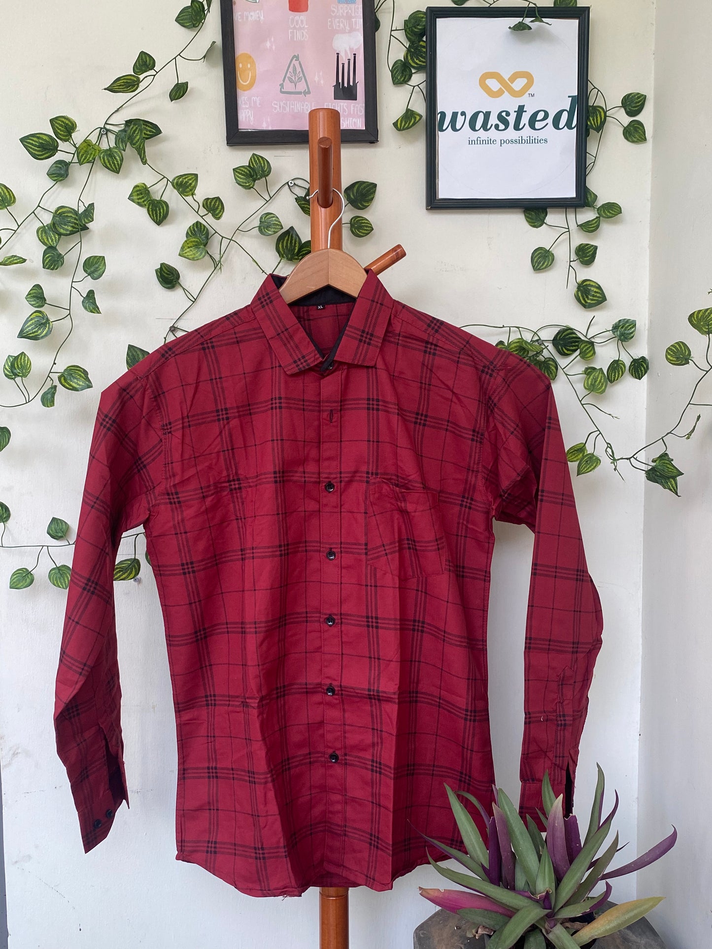 Shirt Zone Red Check Shirt