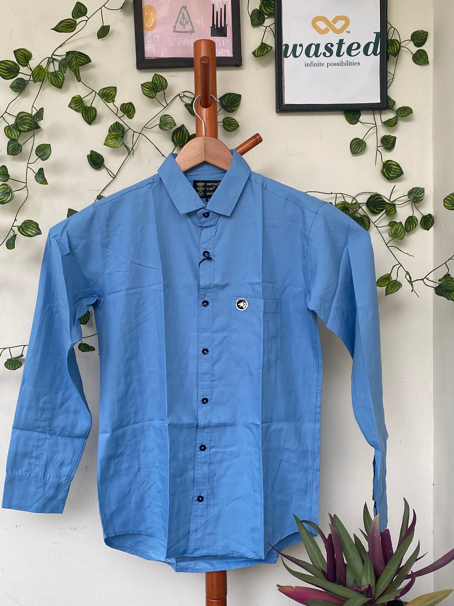Shirt Zone Blue Casual Shirt