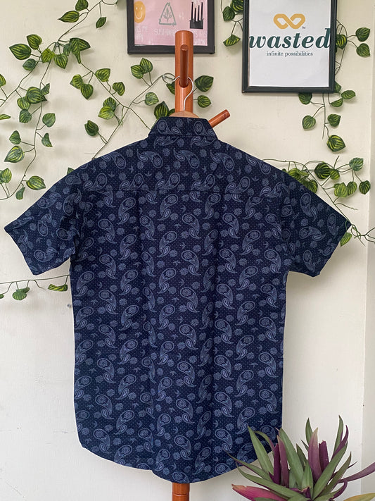 Shirt Zone Navy Paisley Shirt