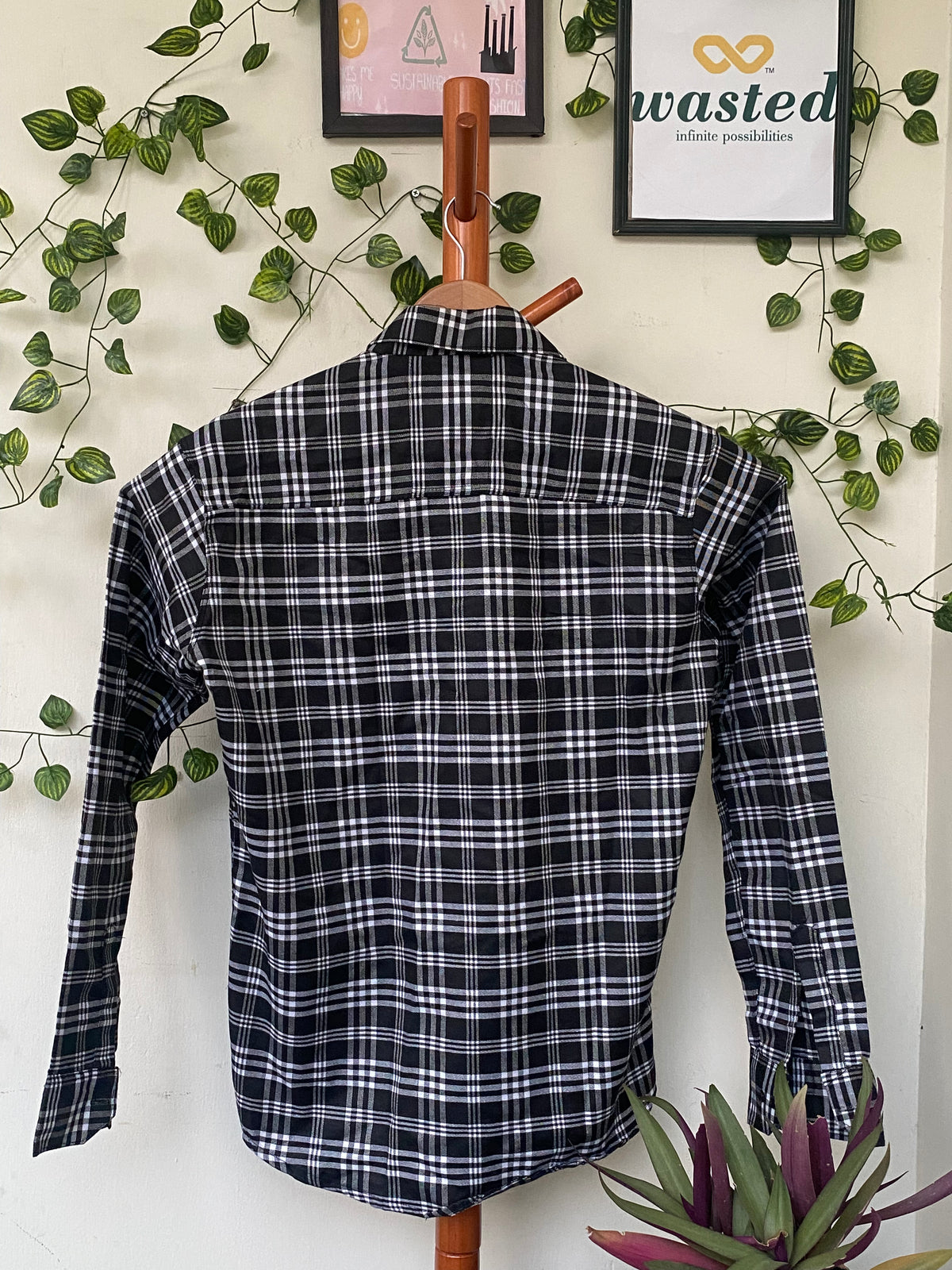 Black White Plaid Shirt