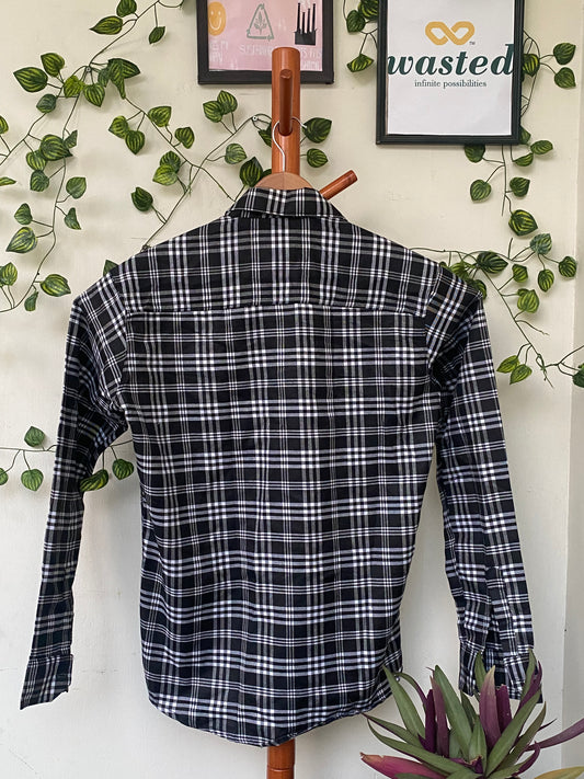 Black White Plaid Shirt