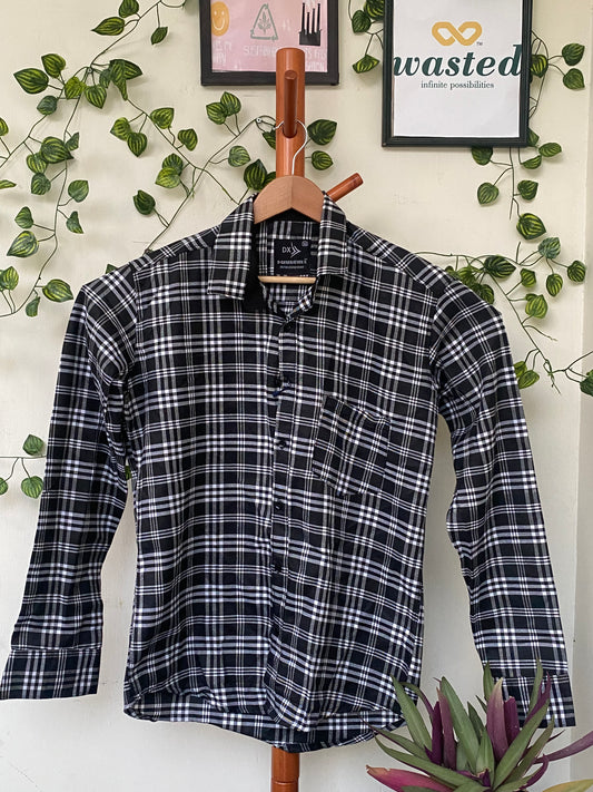 Black White Plaid Shirt