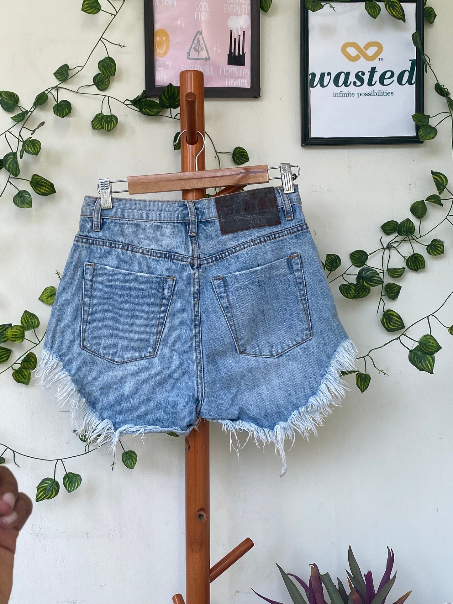 One Teaspoon Distressed Denim Shorts
