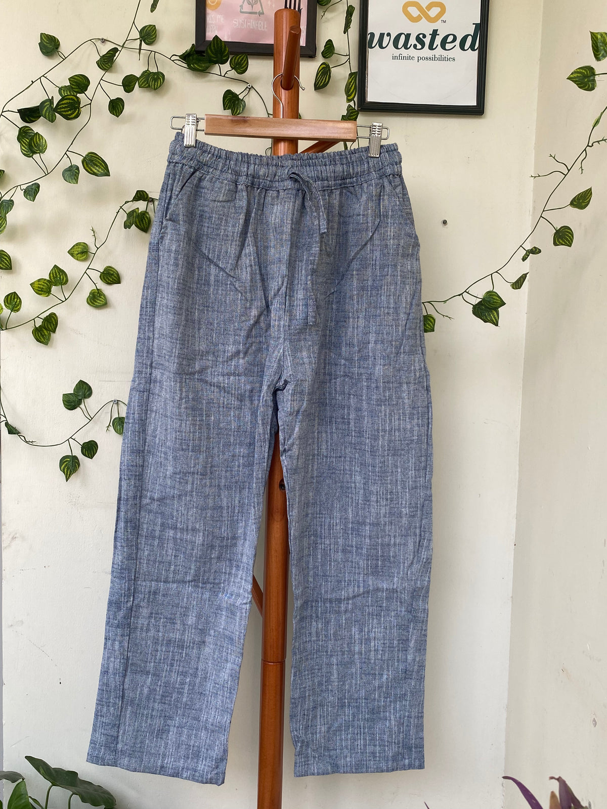 Avaasa Blue Casual Trousers