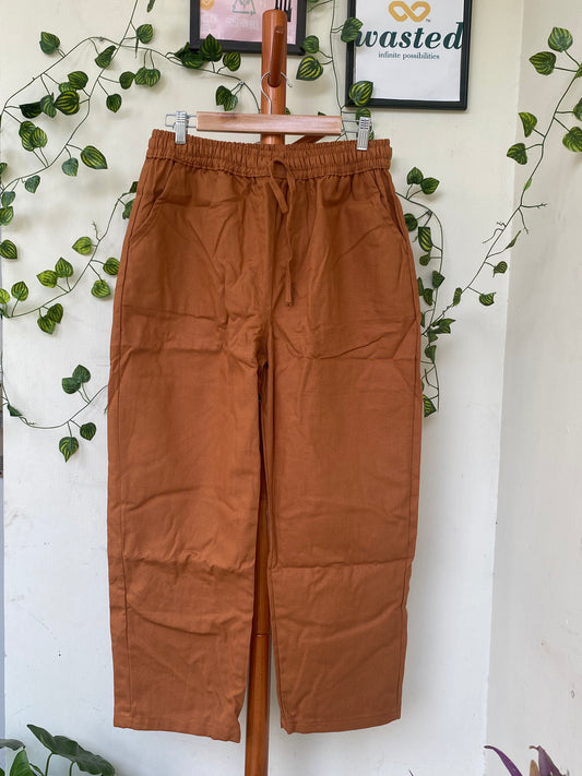 Avaasa Rust Straight-Leg Trousers