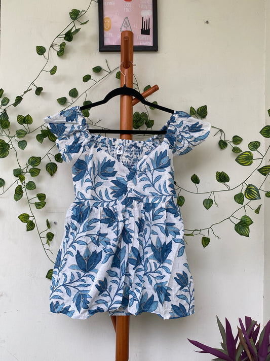 ZARA Blue Floral Romper
