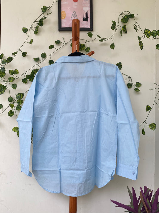 Zara Blue Floral Shirt