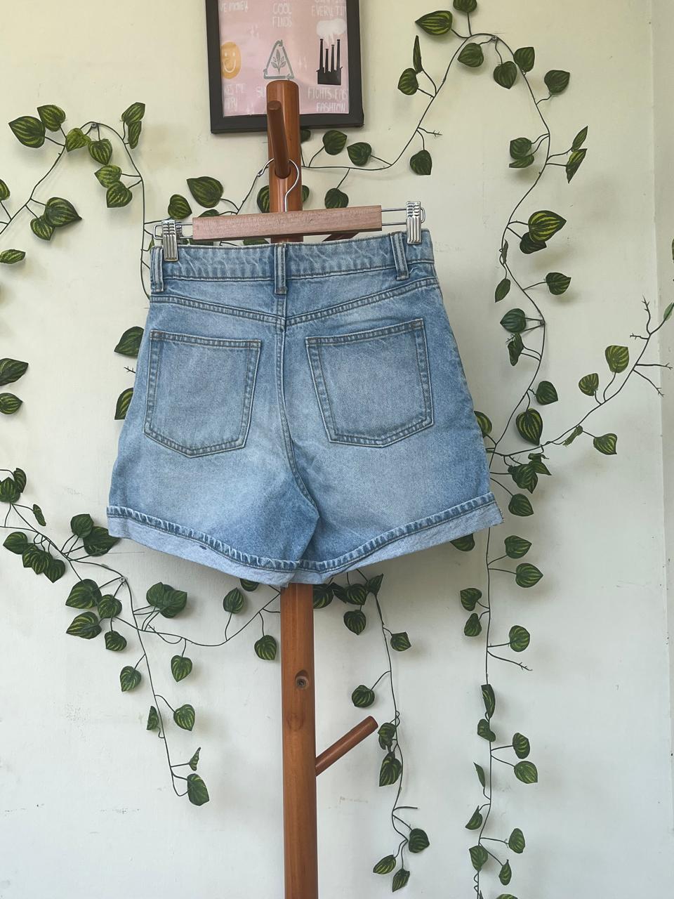 H&M Women's Blue Denim Shorts