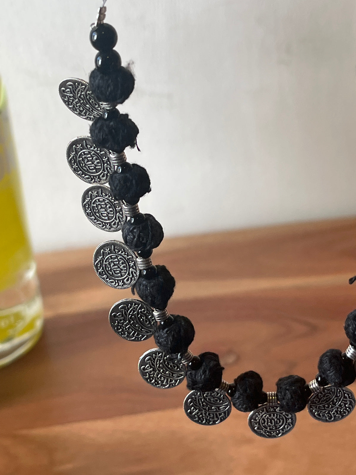 Amsham Handmade Oxidised Coin Necklace