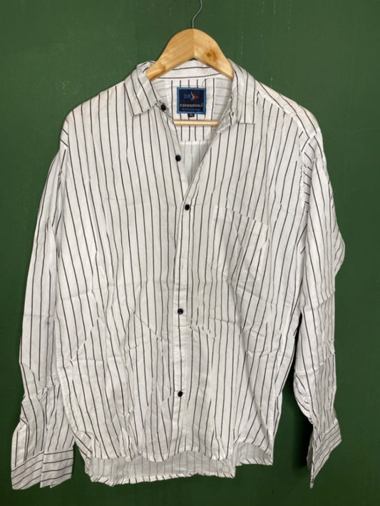 White Striped Casual Shirt