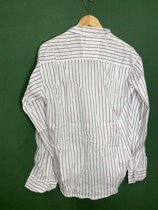 White Striped Casual Shirt