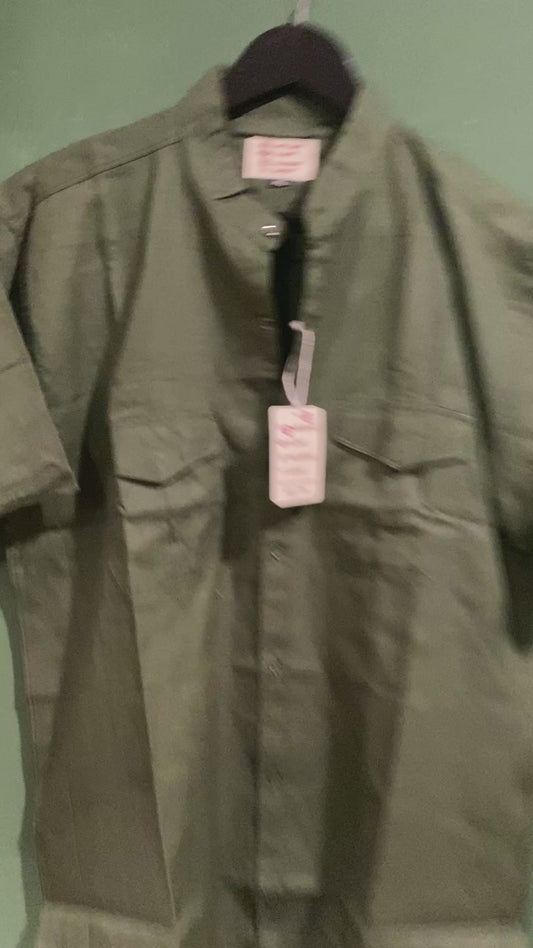 Olive Green Short Sleeve Shirt