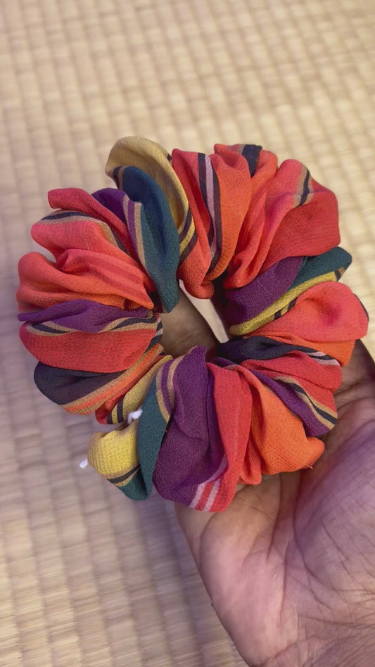 Scrunchie - multi coloured fabric